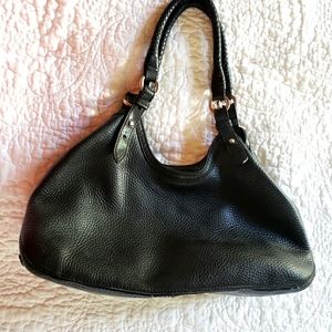 COLE HAAN Pebbled Leather Satchel